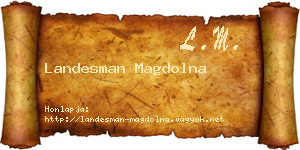 Landesman Magdolna névjegykártya
